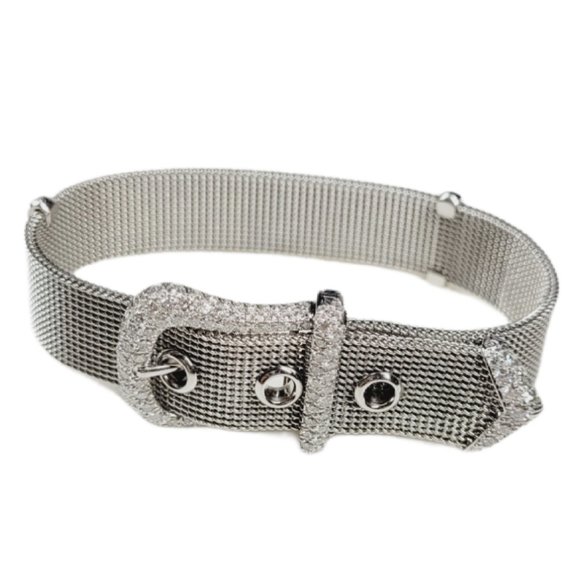 Tiffany & Co. Diamond Platinum Buckle Bracelet - Picture 1 of 9